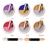 Two-Color Magic Mirror Powder/6 Colors/Set