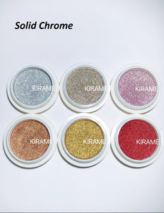 Solid Chrome/ 6 Colors /Set