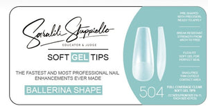 Soft Gel Nail Tips / Ballerina Shape